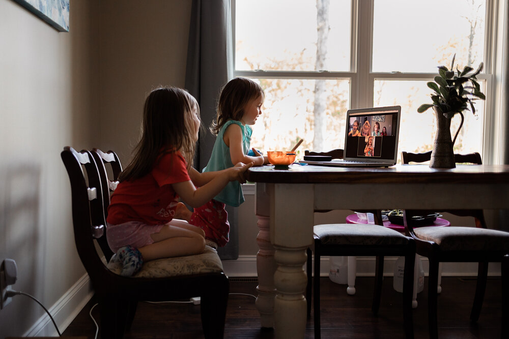9am - Zoom call with friends during breakfast to celebrate a very special 3-year-old's birthday.