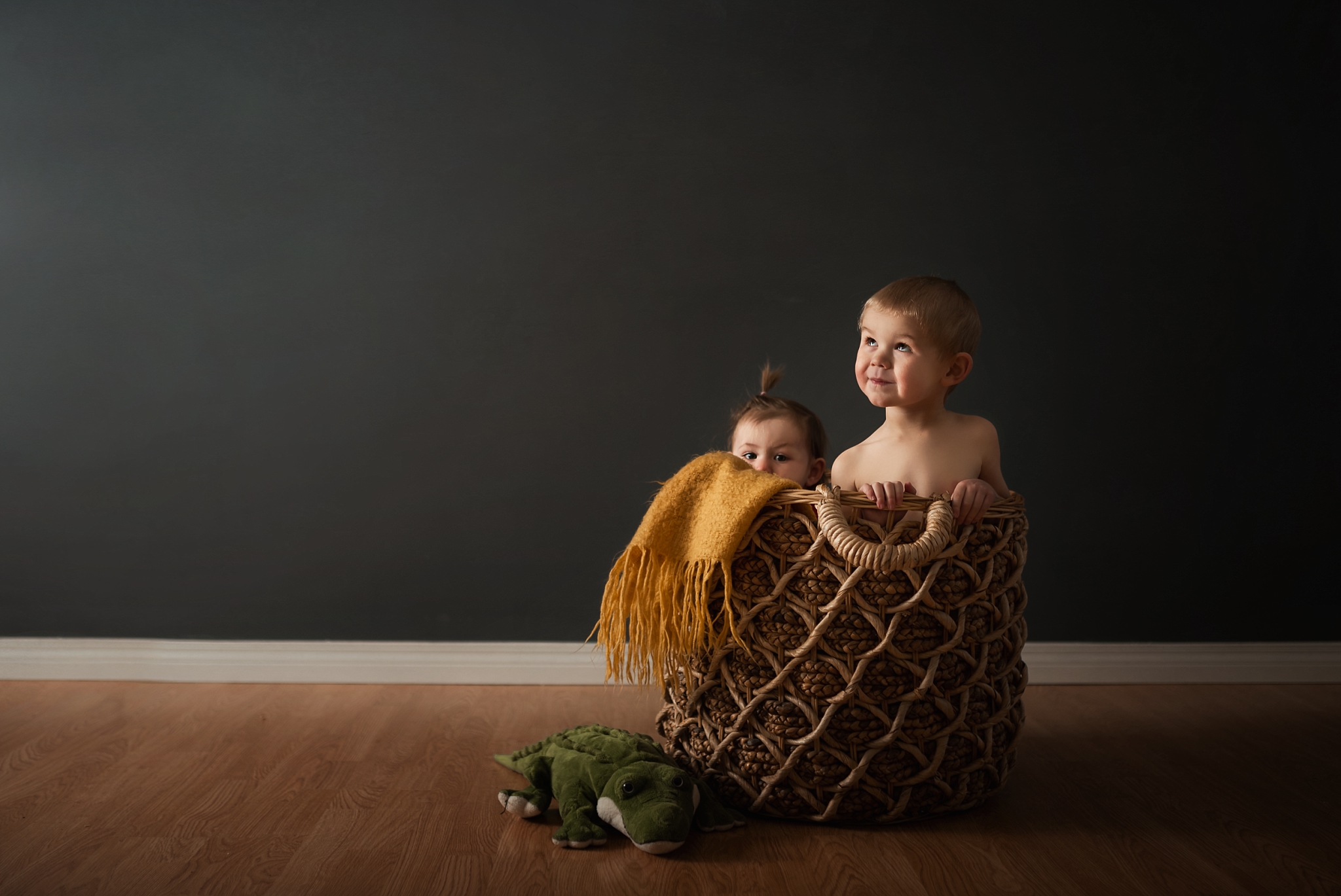 Documenting Your Daily Life with Fine Art Flair - Kids in basket