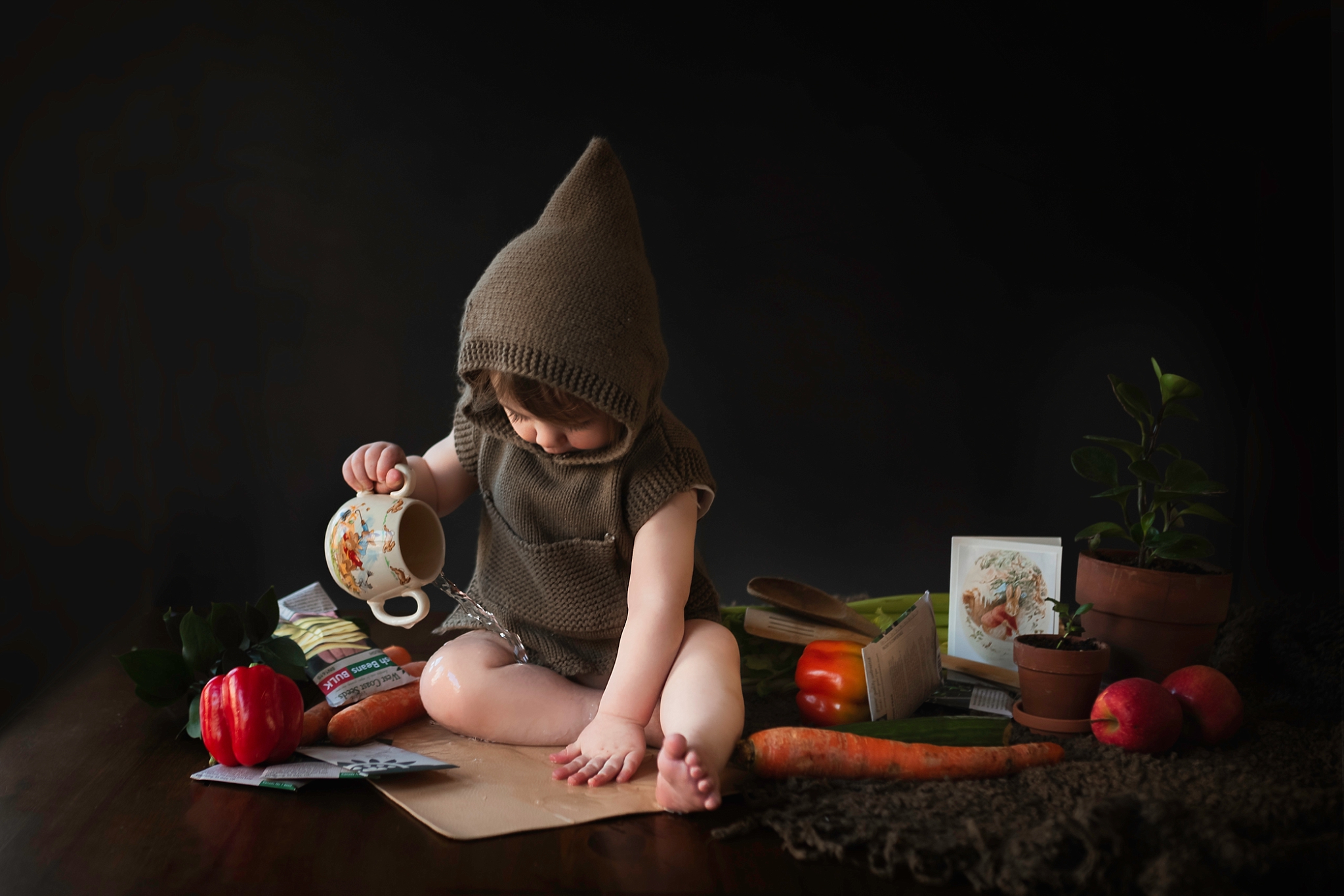 Documenting Your Daily Life with Fine Art Flair - Baby with Veggies