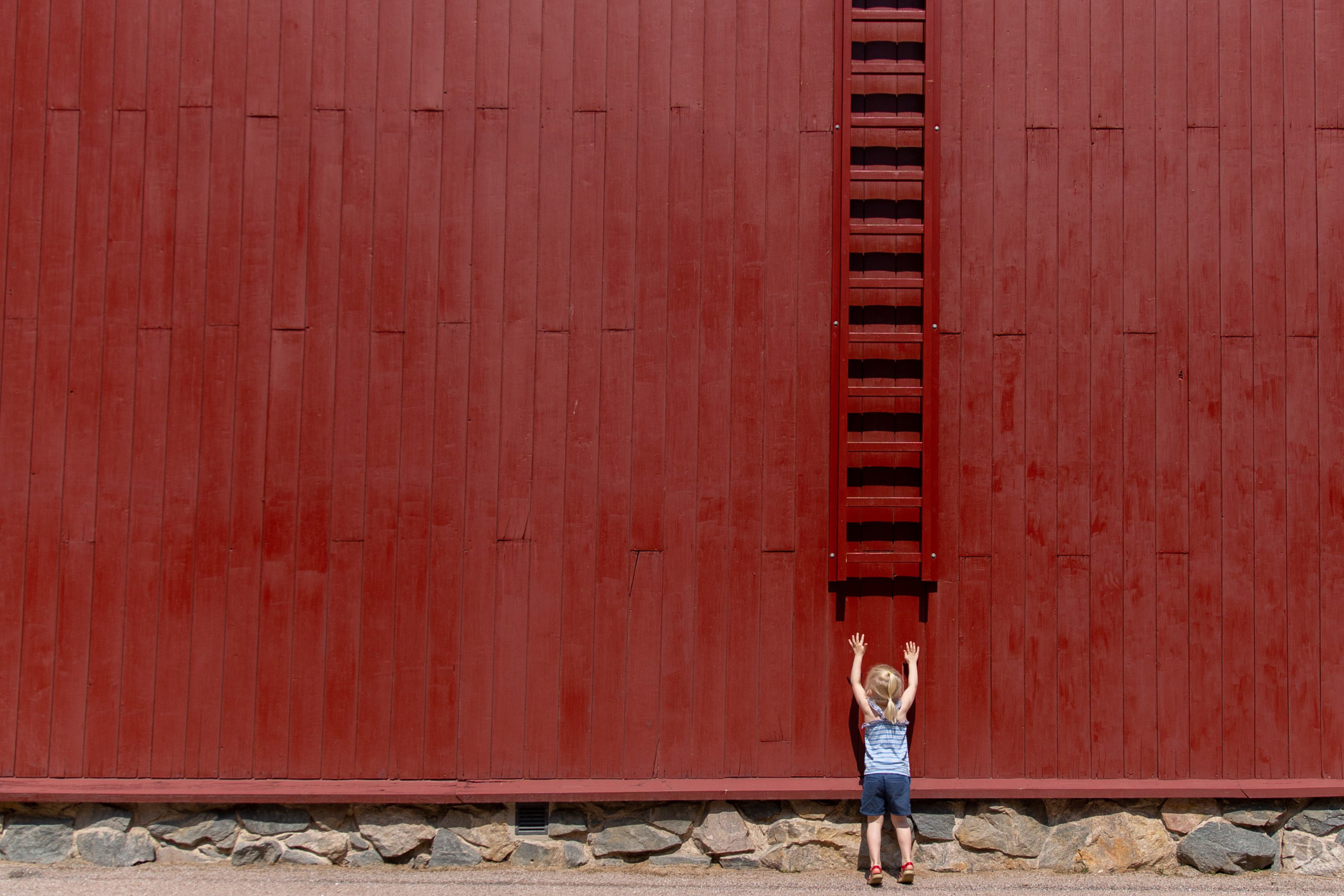 Negative Space in Photography - Red barn