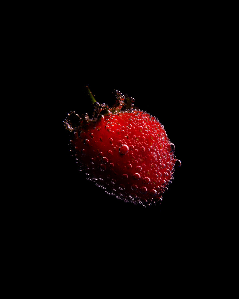 Getting Creative with Photography - Strawberry in water