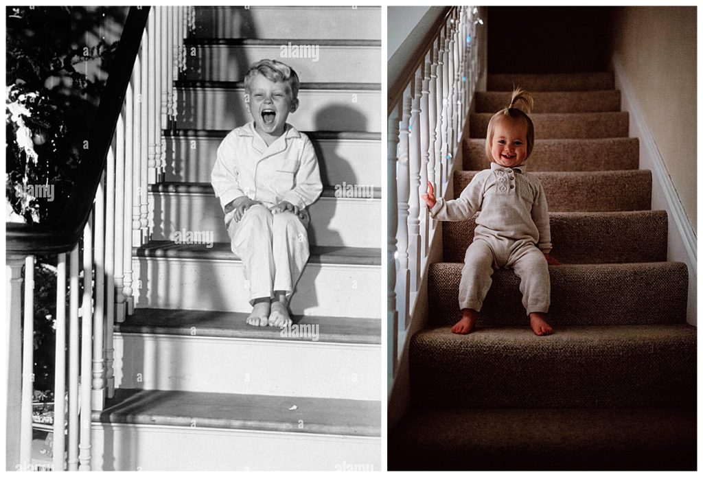 Child on stairs