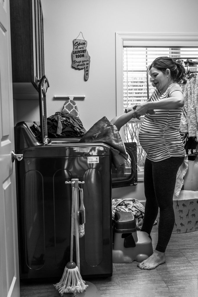 Embracing Motherhood - laundry