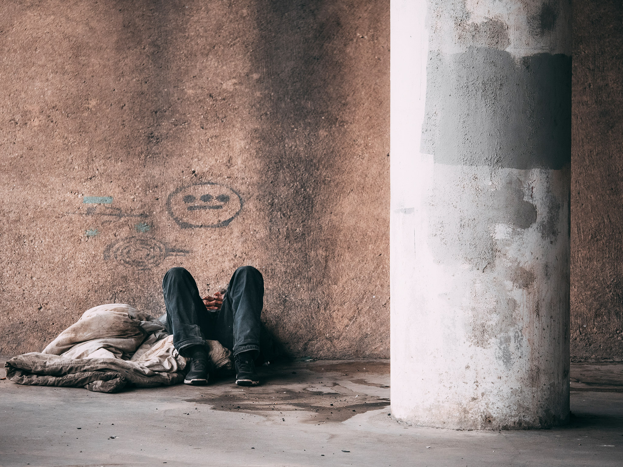 Street Photography - Homeless man