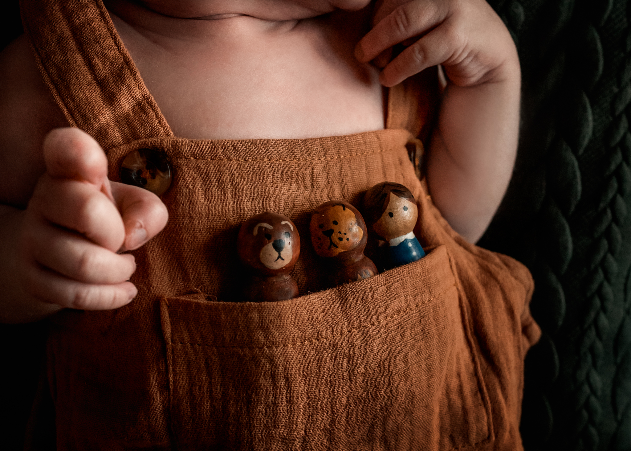 Beautiful Photos in Renovation Chaos - close up of wooden dolls