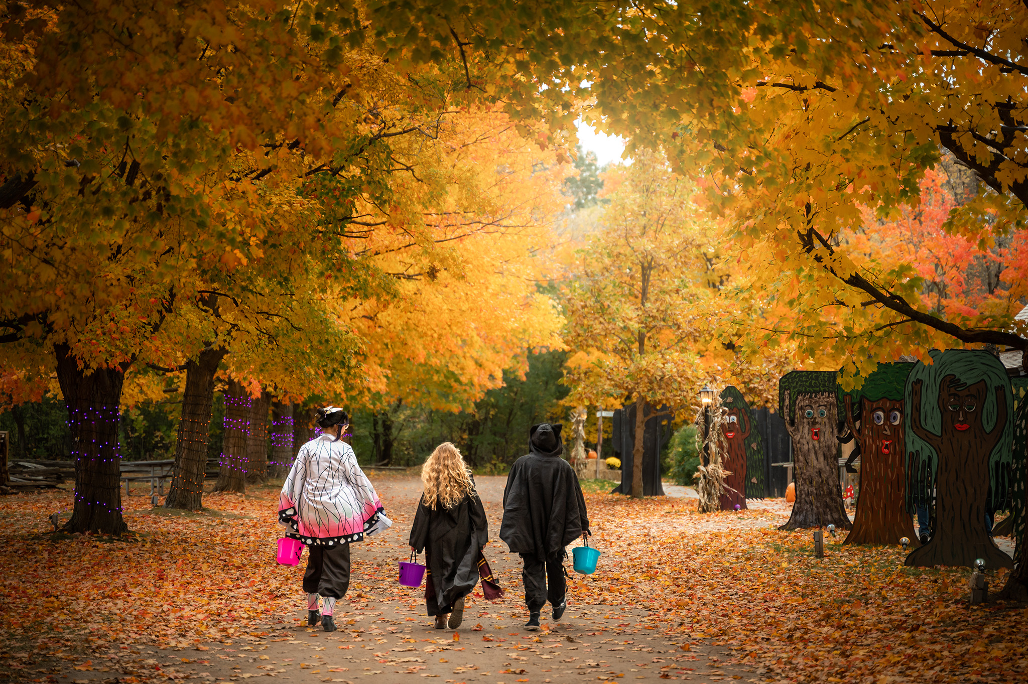 4 Tips for Capturing a Beautiful Autumn - Kids trick or treating