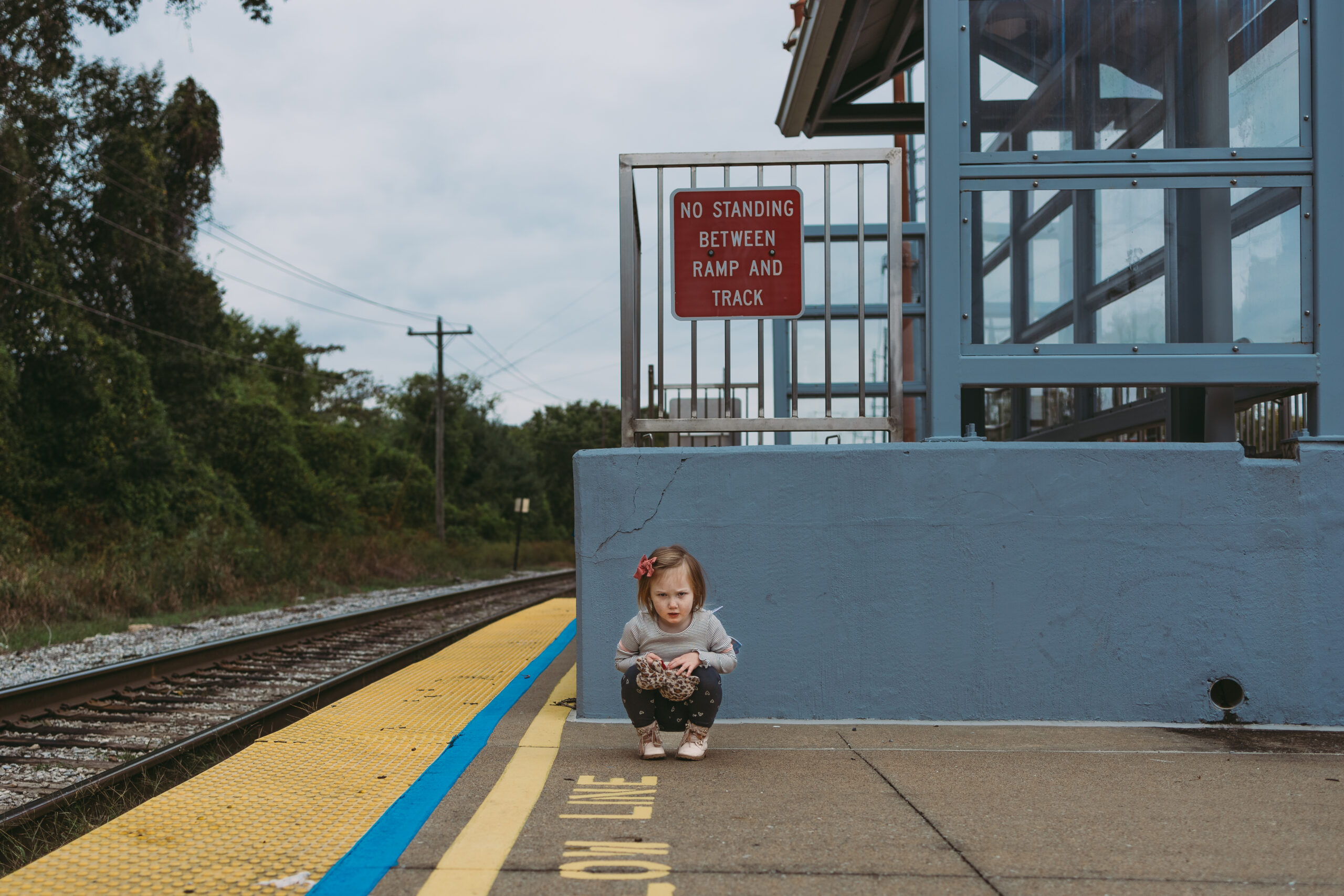 January Member Photo Challenge Winner - child at a train station